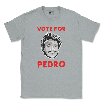 Gildan SoftStyle T-Shirt Vote For Pedro in Sports Grey