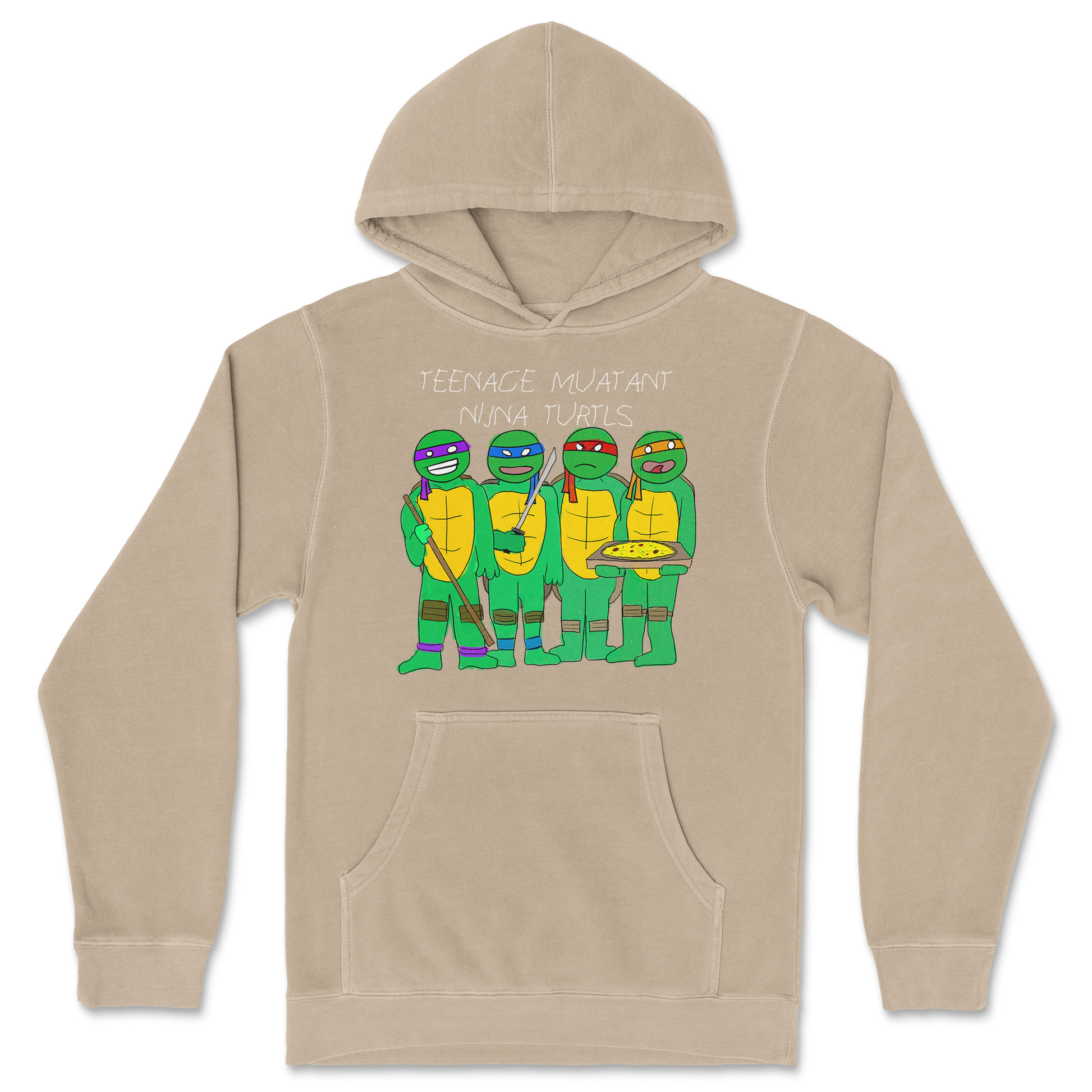 Independent Clothing Co. Hoodie Ninja Turtles in Sandstone