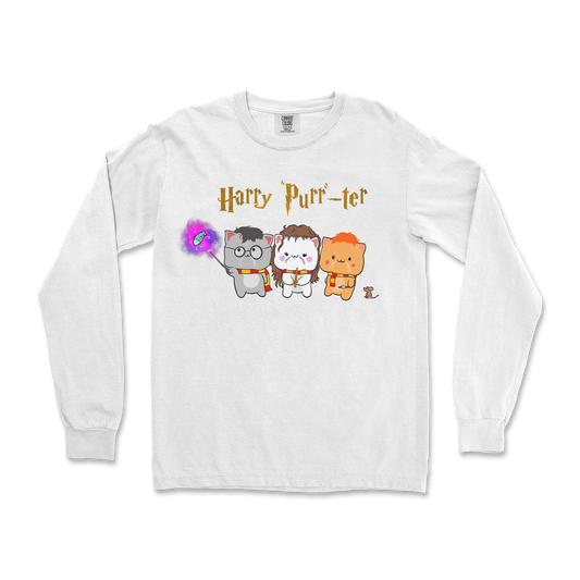 Comfort Colors Long Sleeve Harry Purrter in White