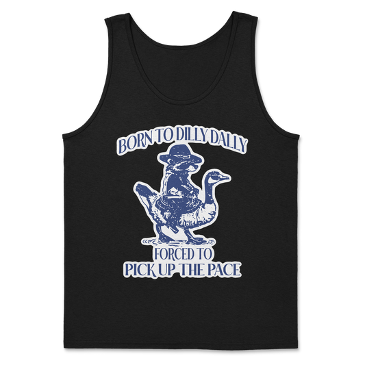 Heavy Blend Tank Top Dilly Dally  in Black