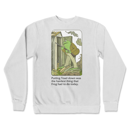 Independent Clothing Co. Crew Neck Frog and Toad  in white