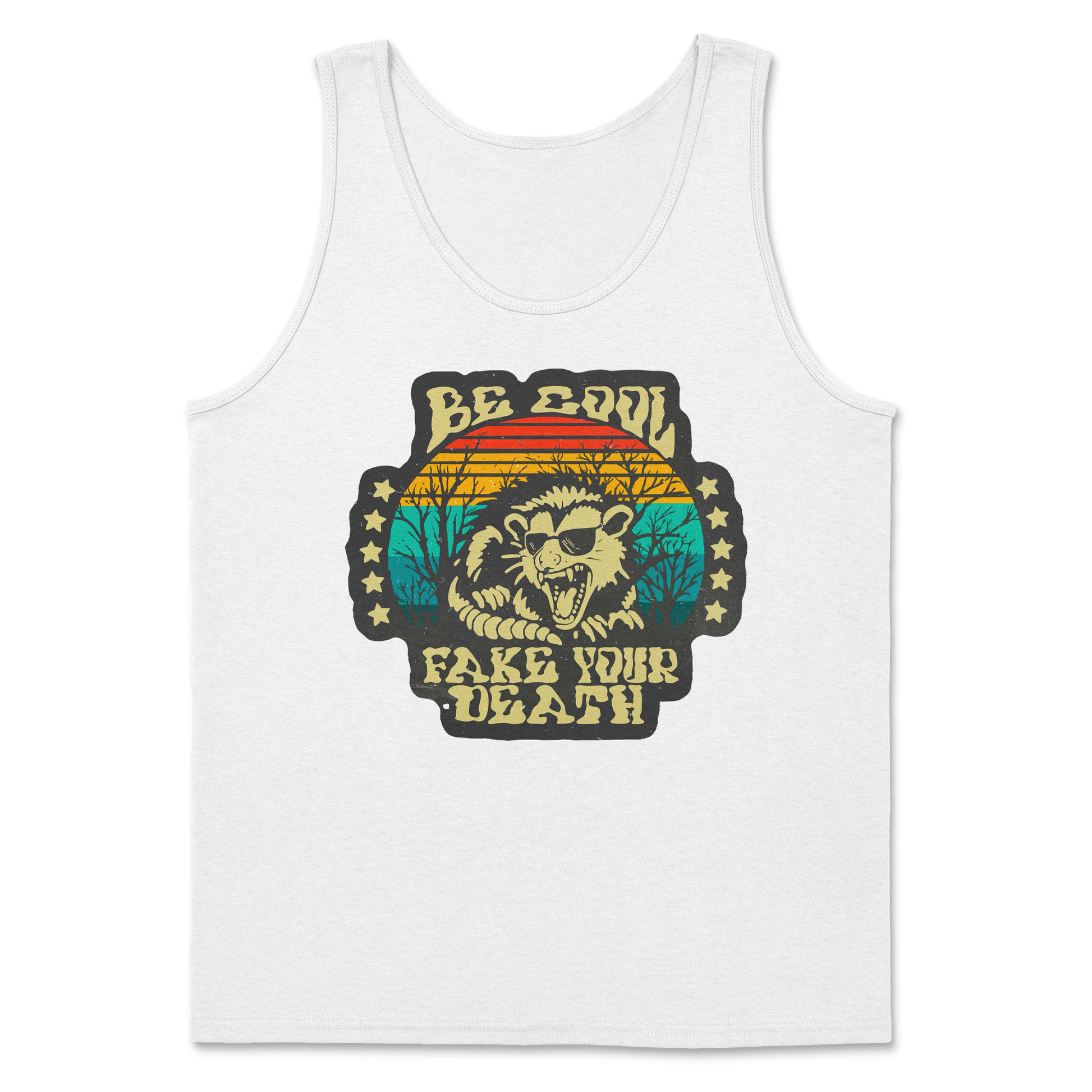Heavy Blend Tank Top Fake Your Death in White