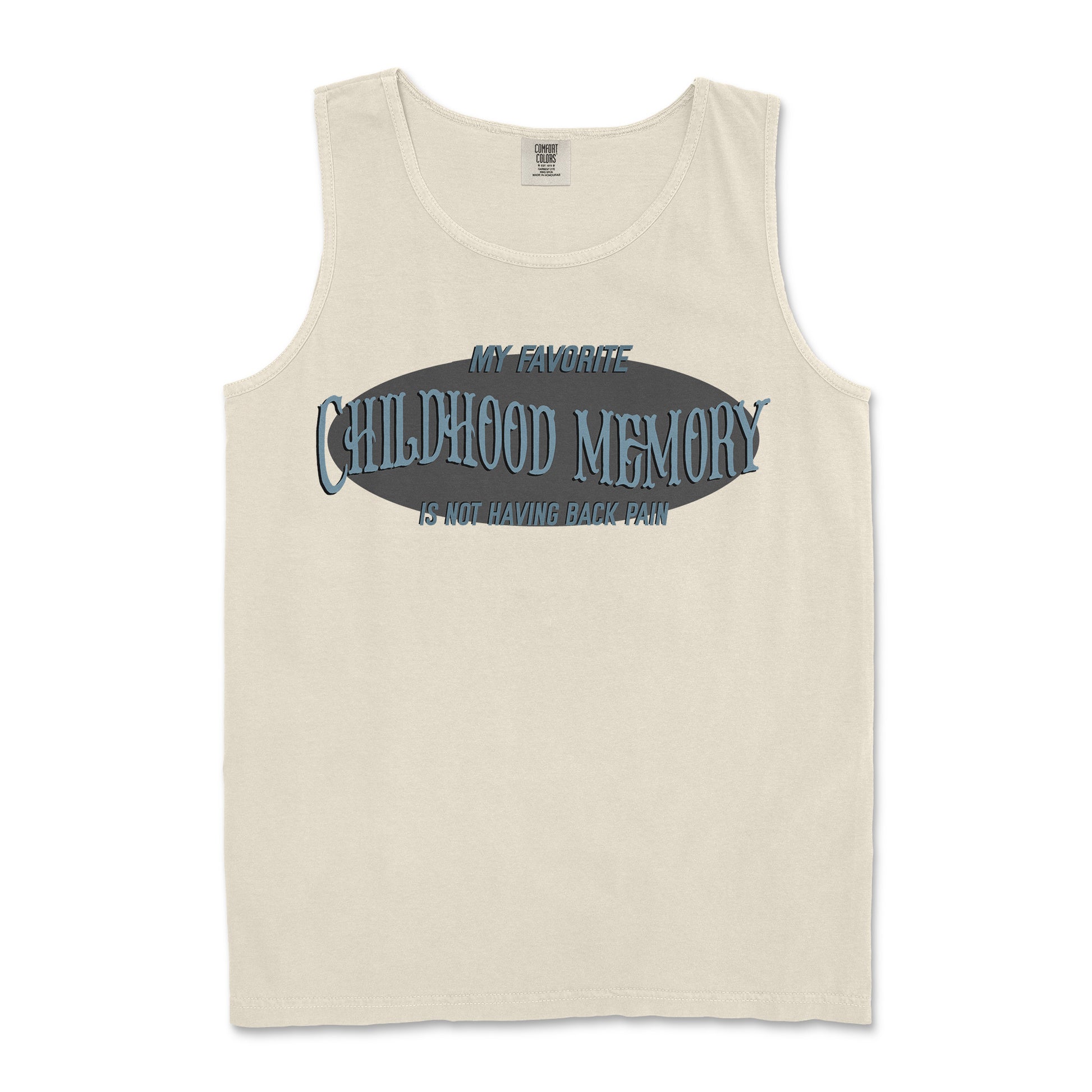 Comfort Colors Tank Top Childhood Memory in Ivory