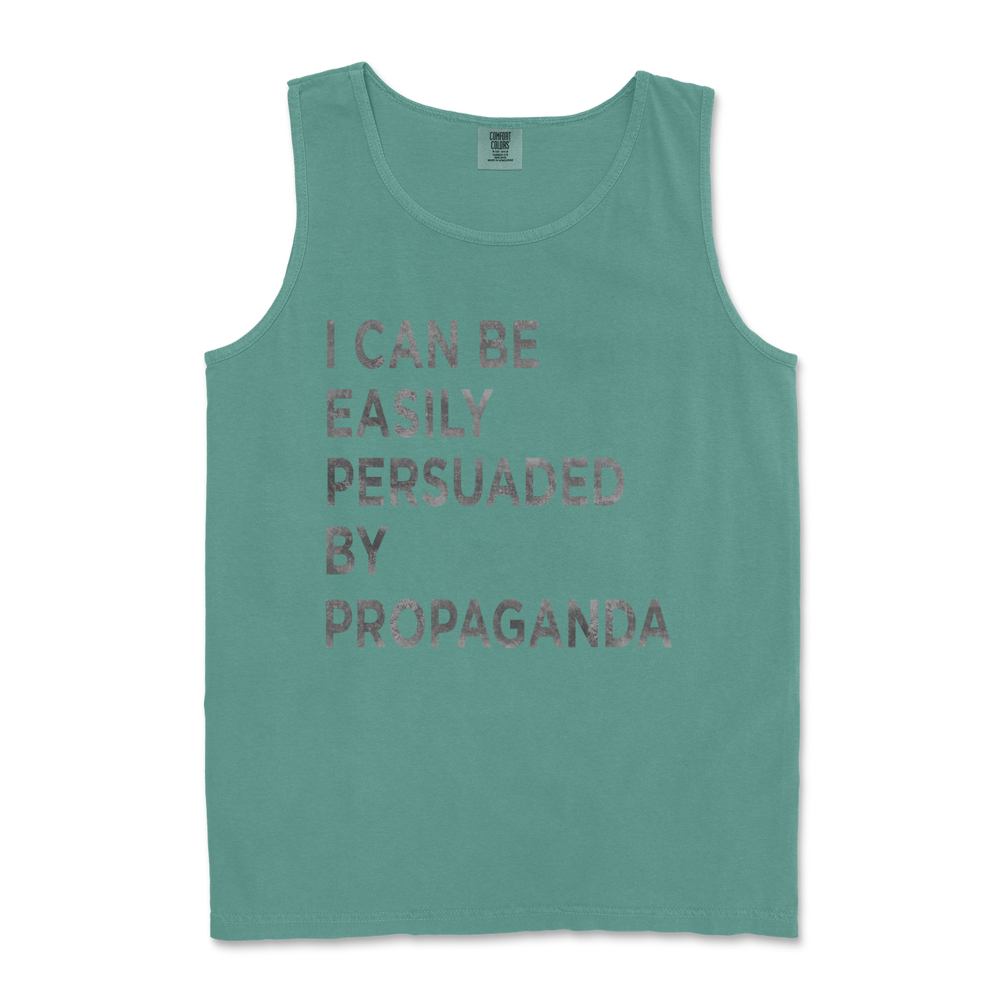 Comfort Colors Tank Top Propaganda in LightGreen