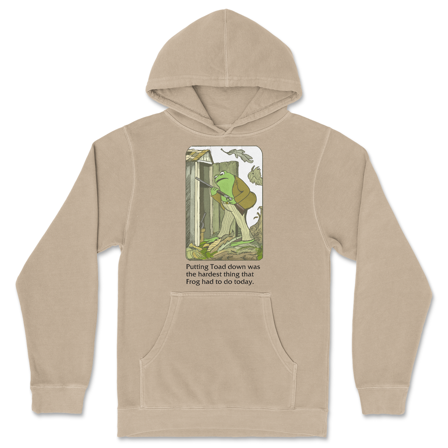 Independent Clothing Co. Hoodie Frog and Toad  in Sandstone