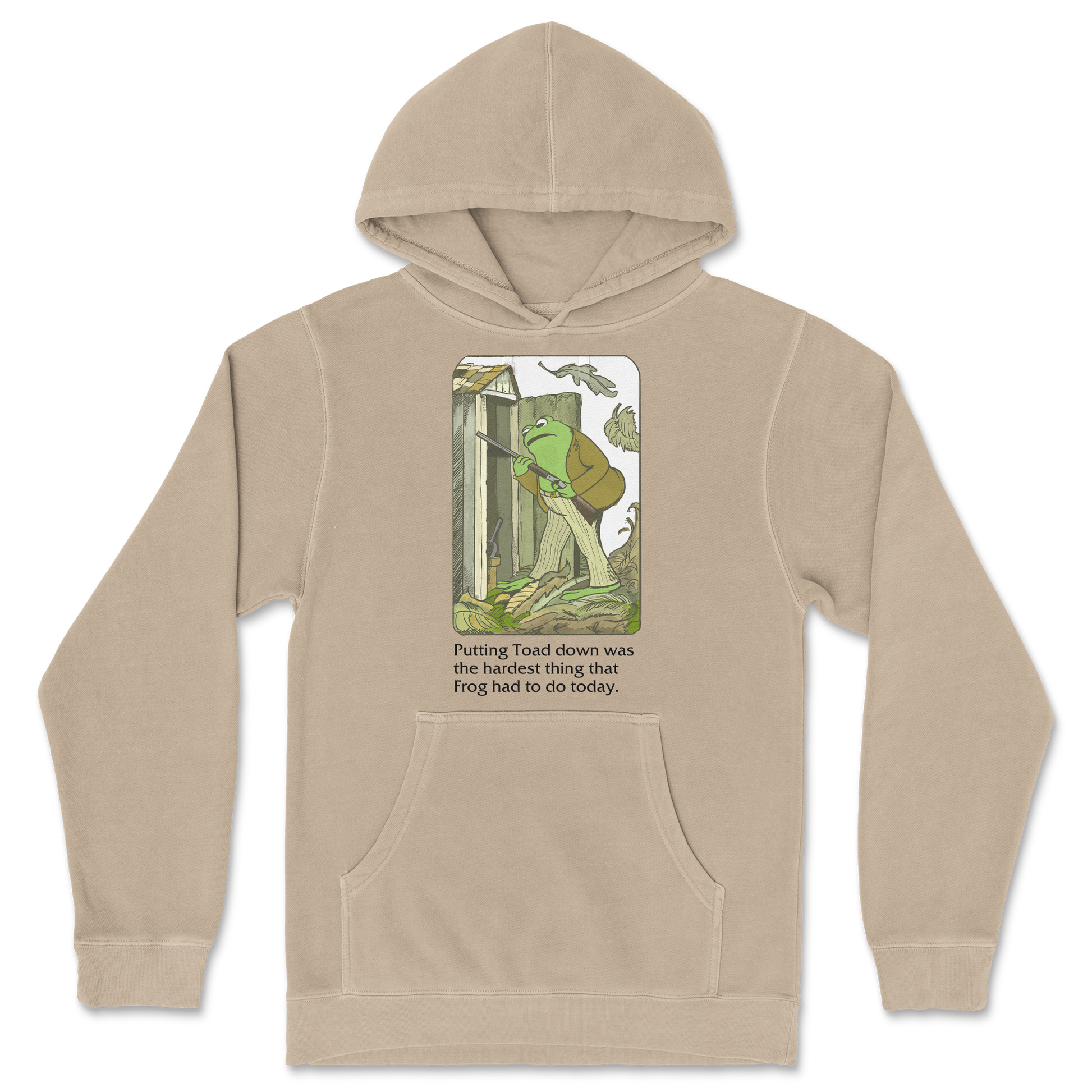 Independent Clothing Co. Hoodie Frog and Toad  in Sandstone