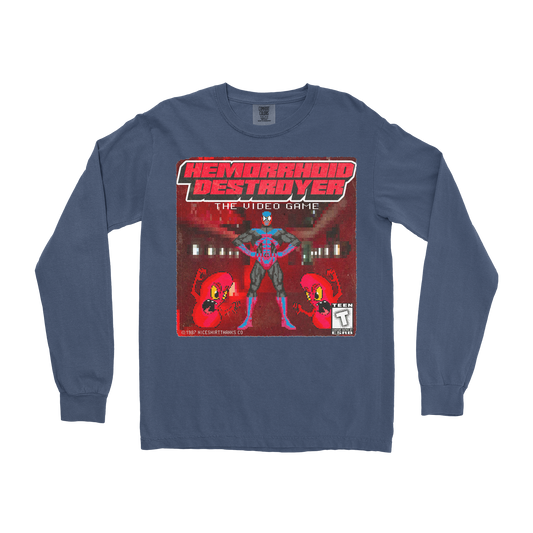 Comfort Colors Long Sleeve Hemorrhoid Destroyer  in Midnight