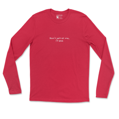 Gildan SoftStyle Long Sleeve Dont Yell in Red