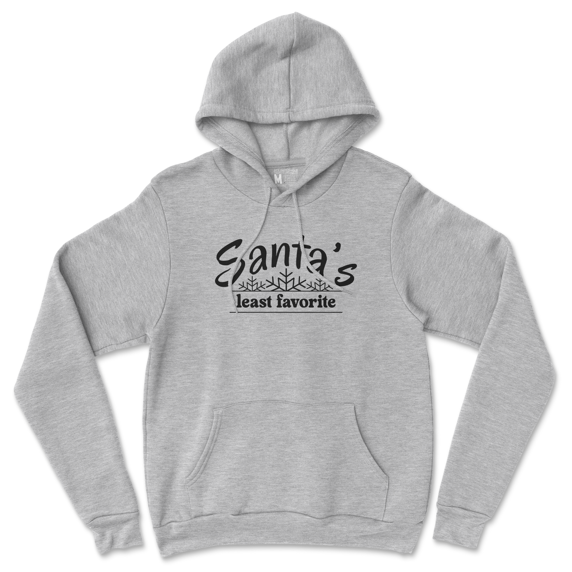 Gildan SoftStyle Hoodie Santa's Least Favorite  in Grey-Heather