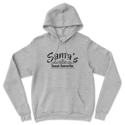 Gildan SoftStyle Hoodie Santa's Least Favorite  in Grey-Heather