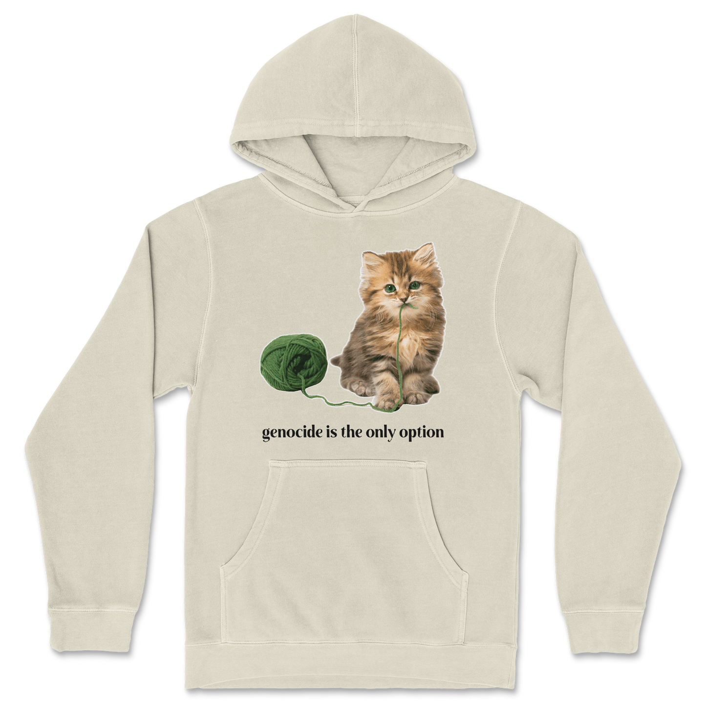 Independent Clothing Co. Hoodie Genocide Kitty  in Ivory