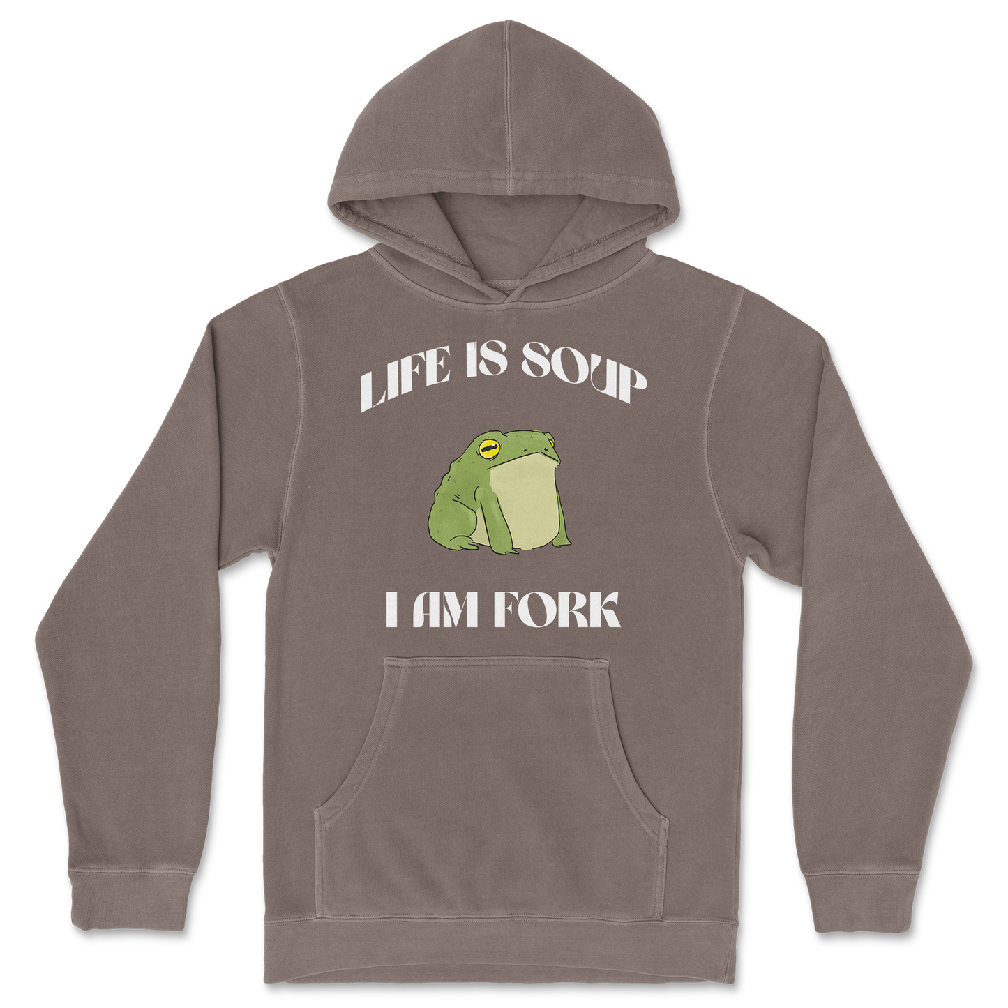 Independent Clothing Co. Hoodie Life is Soup in Clay