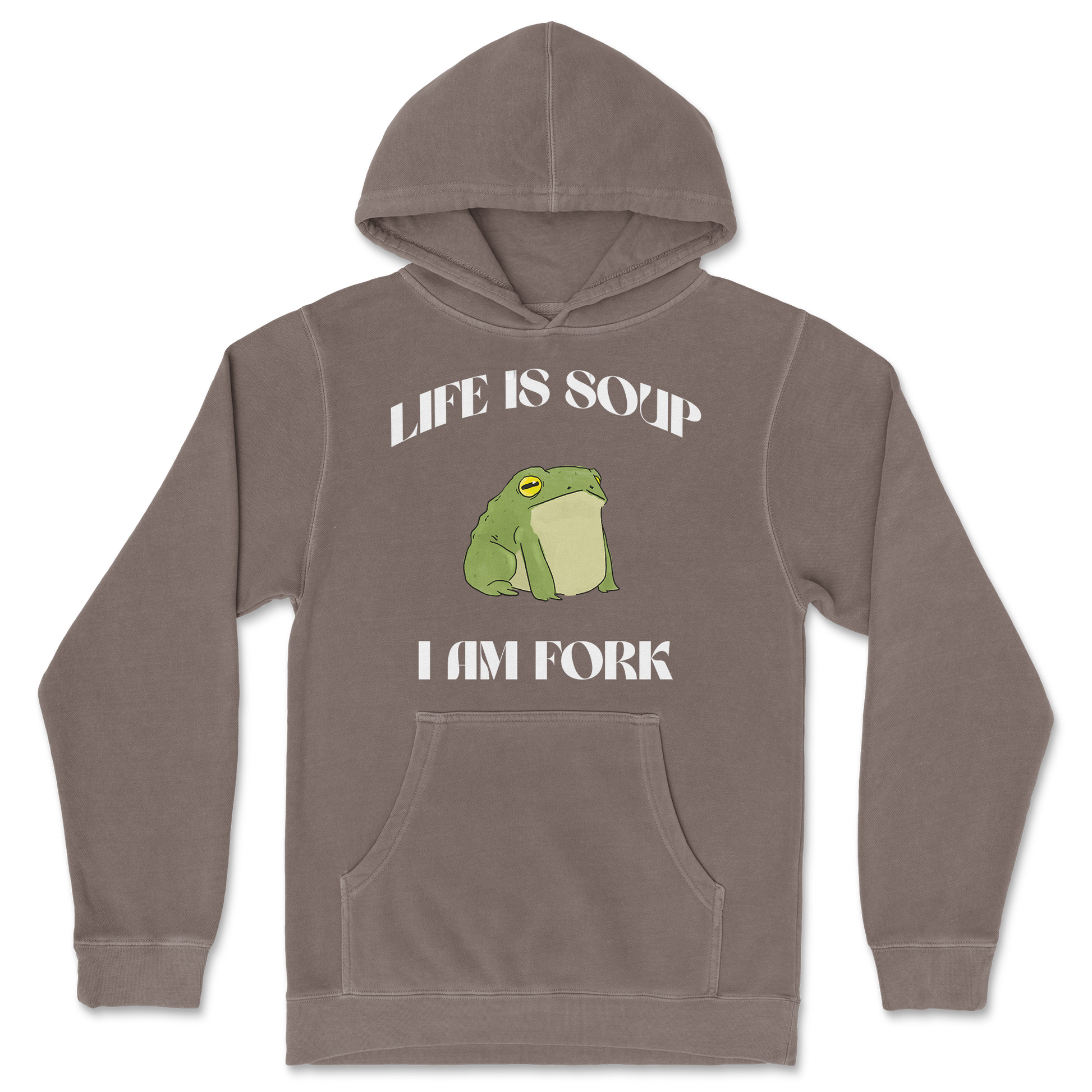 Independent Clothing Co. Hoodie Life is Soup in Clay