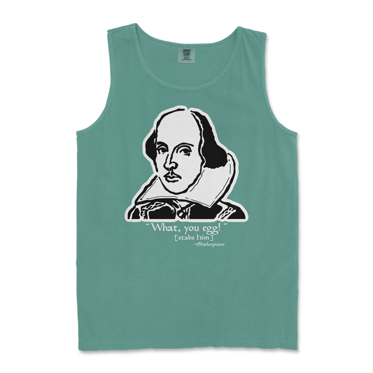 Comfort Colors Tank Top Shakespeare Quote  in Light-Green