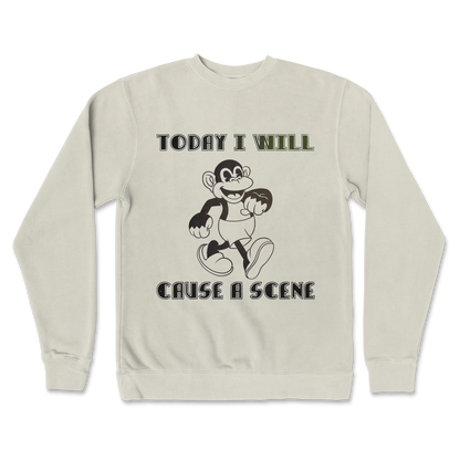 Independent Clothing Co. Crew Neck Cause A Scene  in Bone