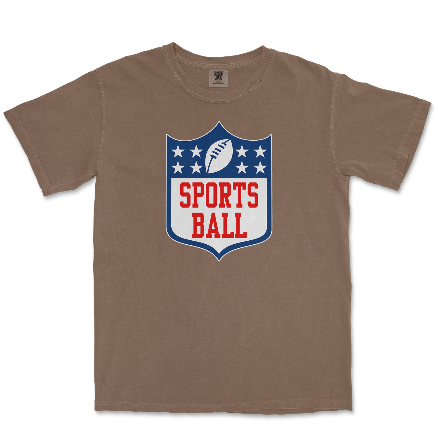 Comfort Colors T-Shirt Sports Ball in Espresso