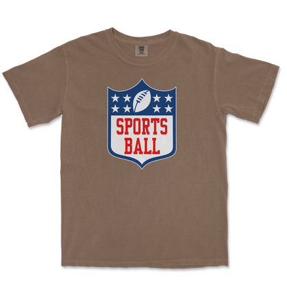 Comfort Colors T-Shirt Sports Ball in Espresso