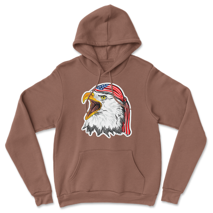 Heavy Blend Hoodie Freedom Eagle in Cocoa