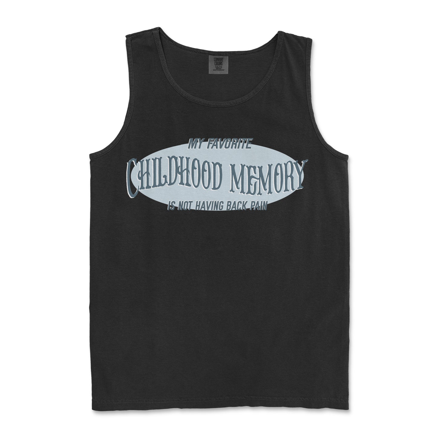 Comfort Colors Tank Top Childhood Memory in Black