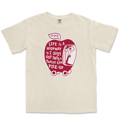 Comfort Colors T-Shirt Life Is A Highway  in Ivory