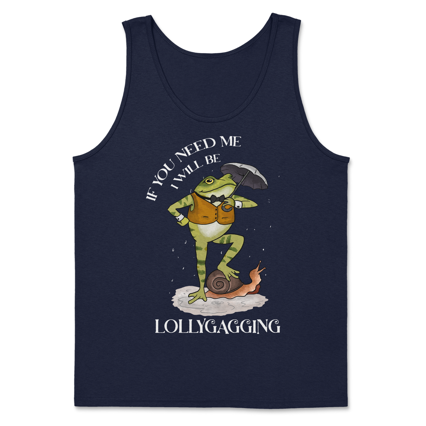 The Nice Shirt Tank Top Lollygagging  in Navy