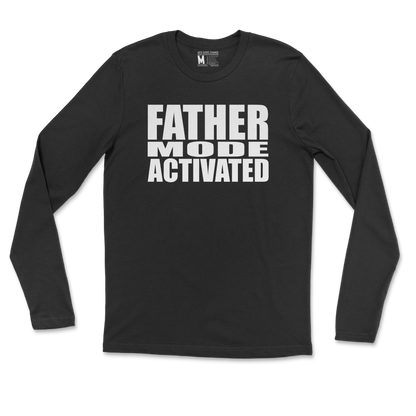 Gildan SoftStyle Long Sleeve Father Mode Activated in Black