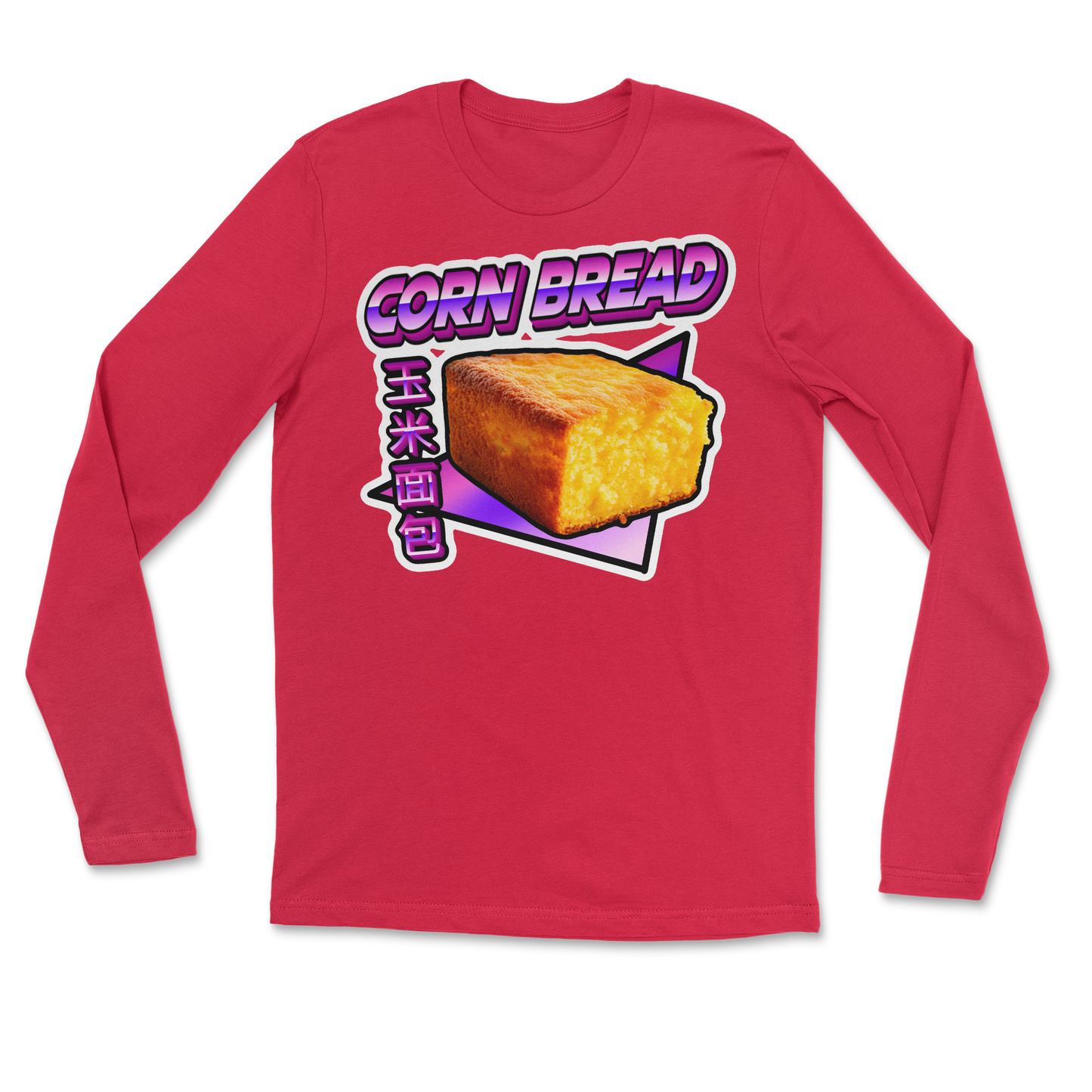 The Nice Shirt Long Sleeve Corn Bread  in Red