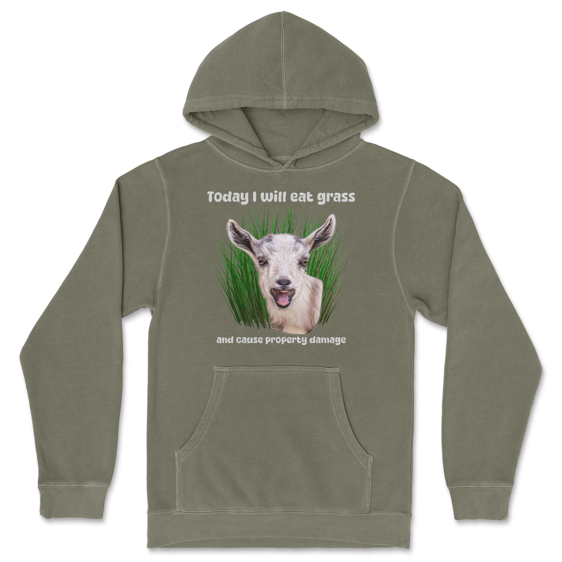 Independent Clothing Co. Hoodie Crazy Goat  in Olive