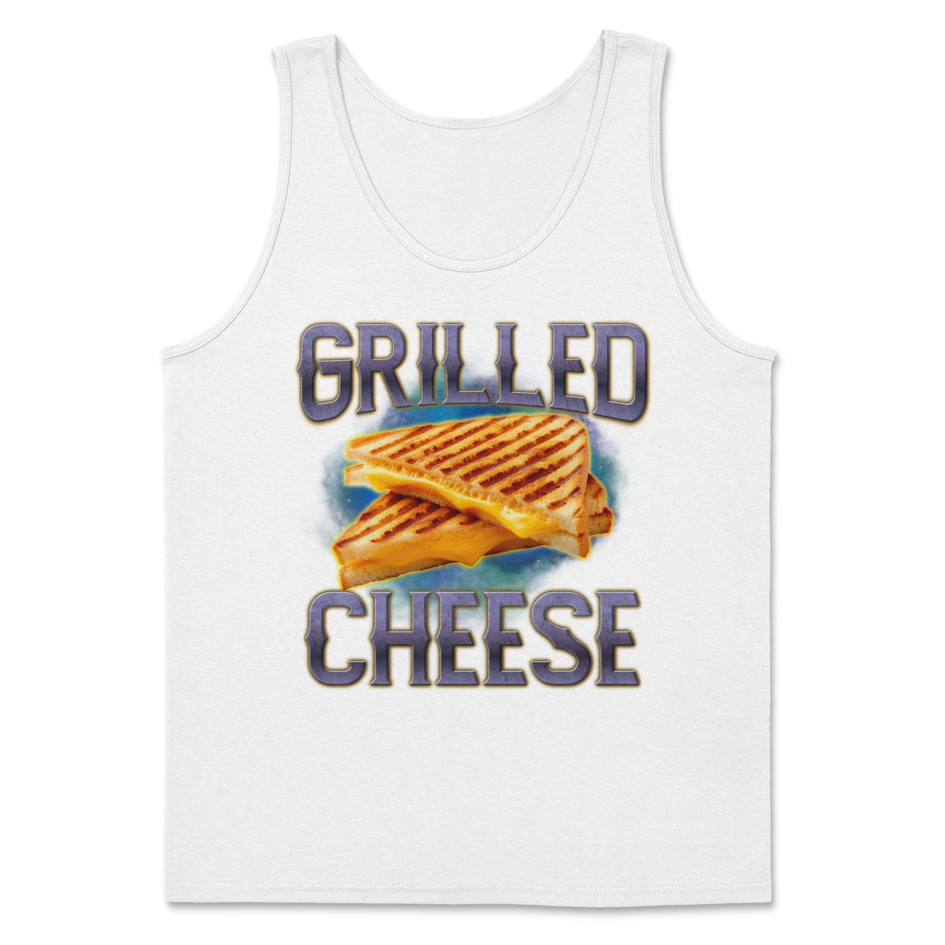 The Nice Shirt Tank Top Grilled Cheese  in White