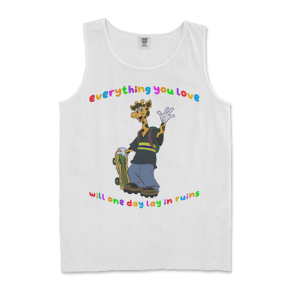 Comfort Colors Tank Top Jerry the Giraffe in White