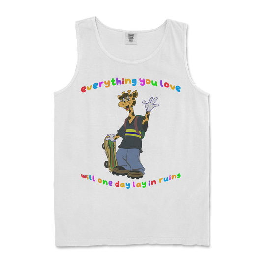 Comfort Colors Tank Top Jerry the Giraffe in White