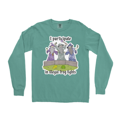 Comfort Colors Long Sleeve Wizard Activities  in Light-Green