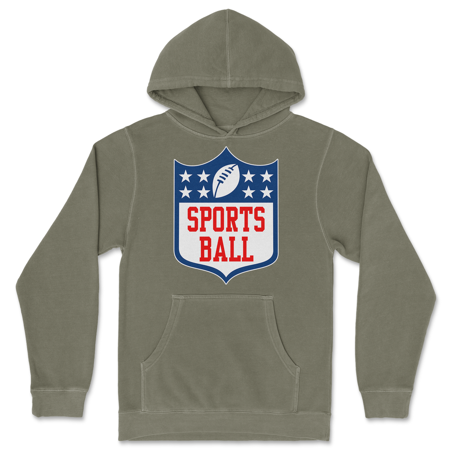 Independent Clothing Co. Hoodie Sports Ball in Olive