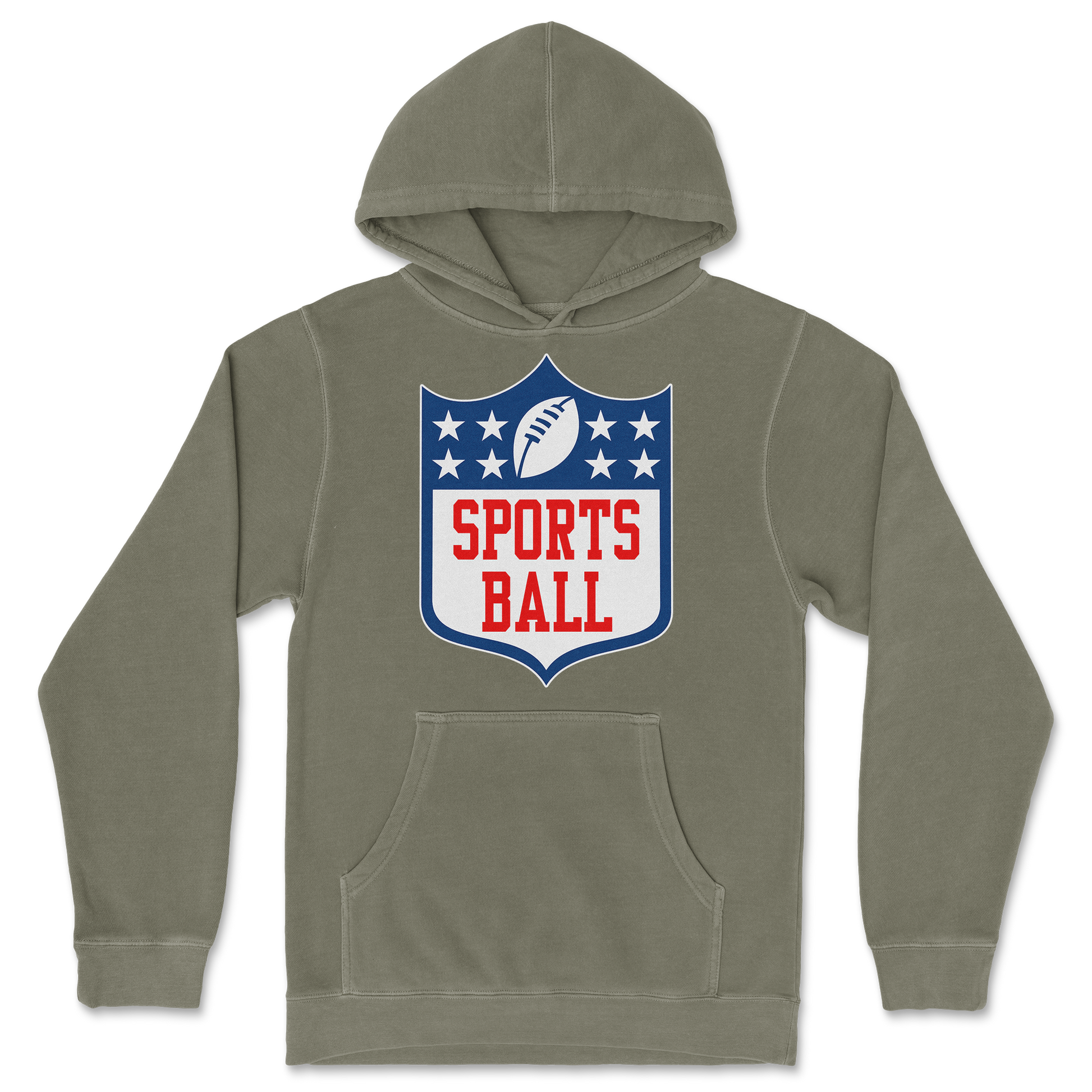 Independent Clothing Co. Hoodie Sports Ball in Olive