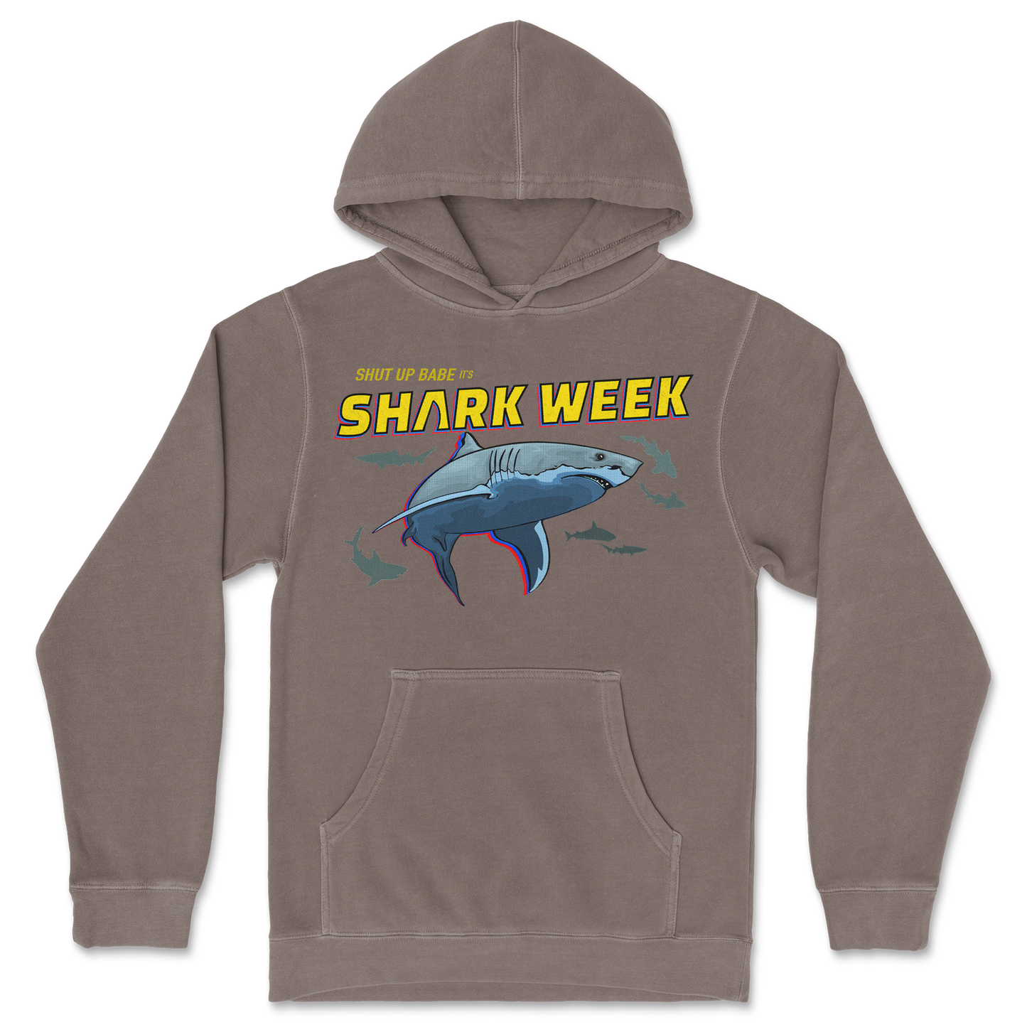 Independent Clothing Co. Hoodie Shark Week in Clay