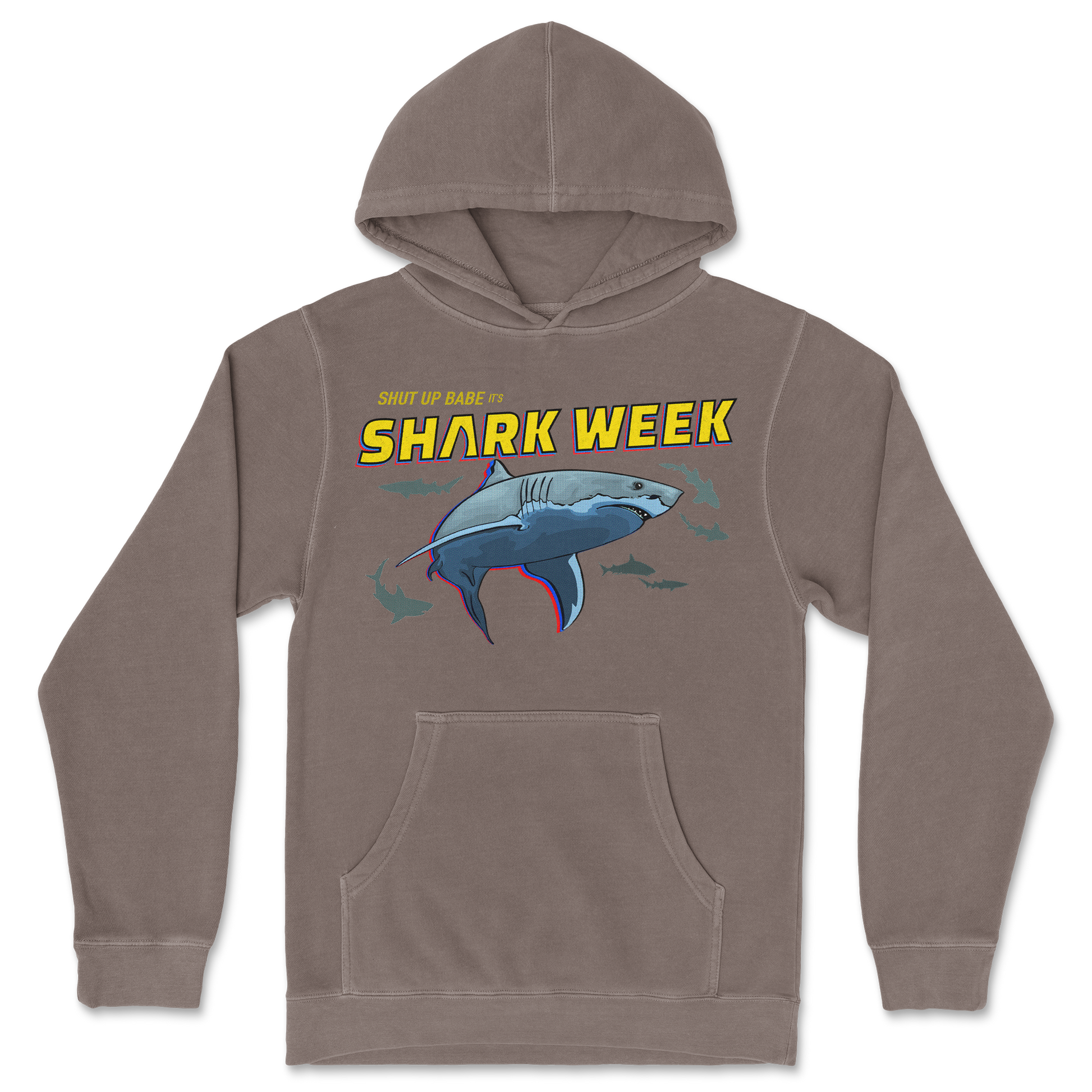 Independent Clothing Co. Hoodie Shark Week in Clay