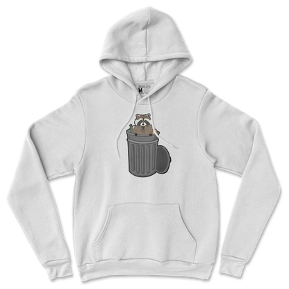 Gildan SoftStyle Hoodie Trash Panda Enthusiast in White