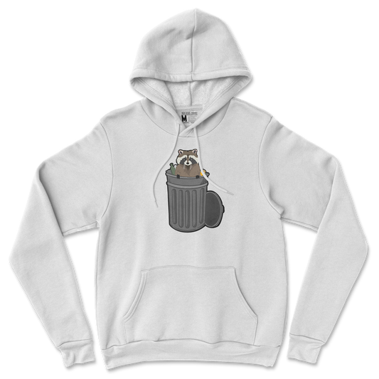 Gildan SoftStyle Hoodie Trash Panda Enthusiast in White