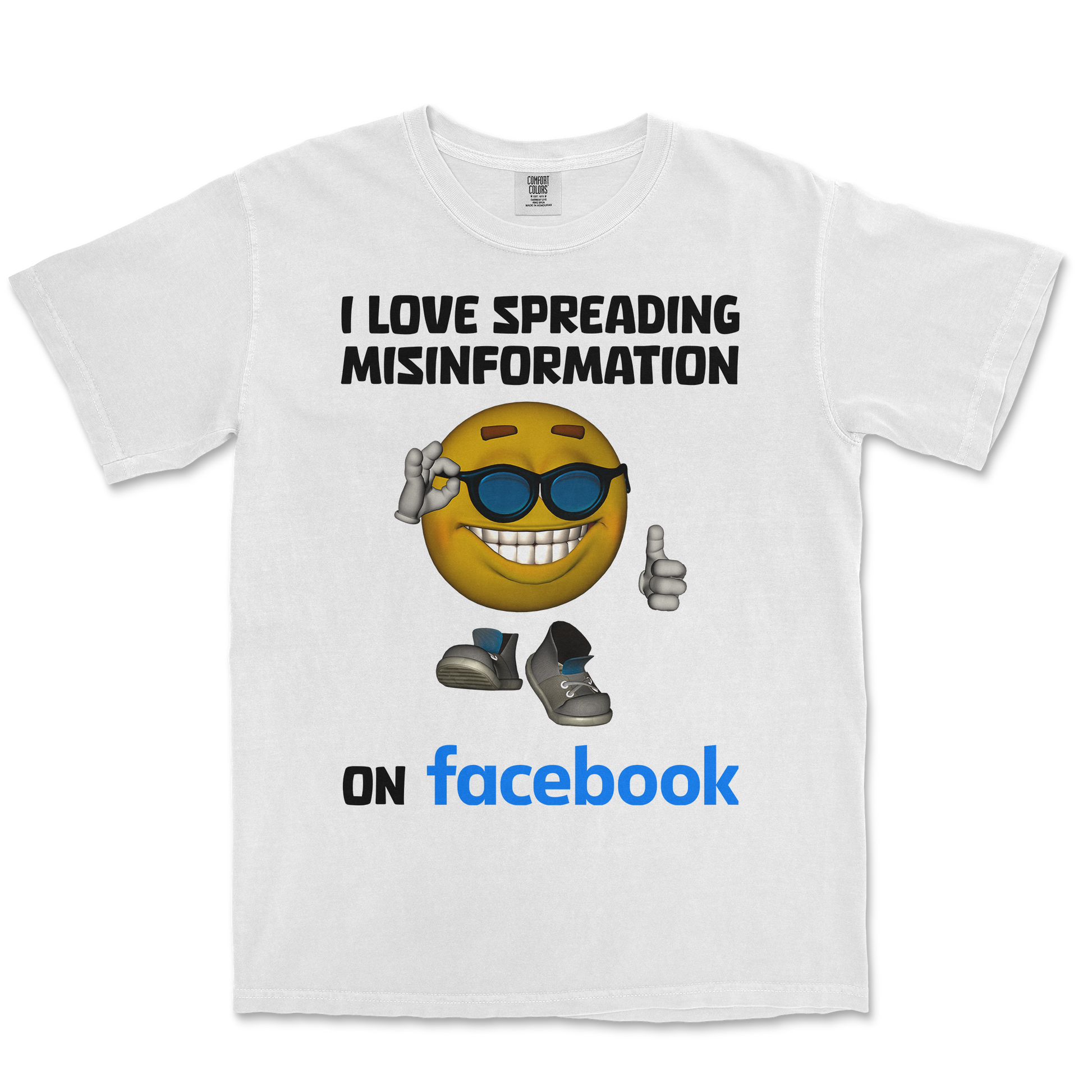 Comfort Colors T-Shirt Spreadin Misinformation in White