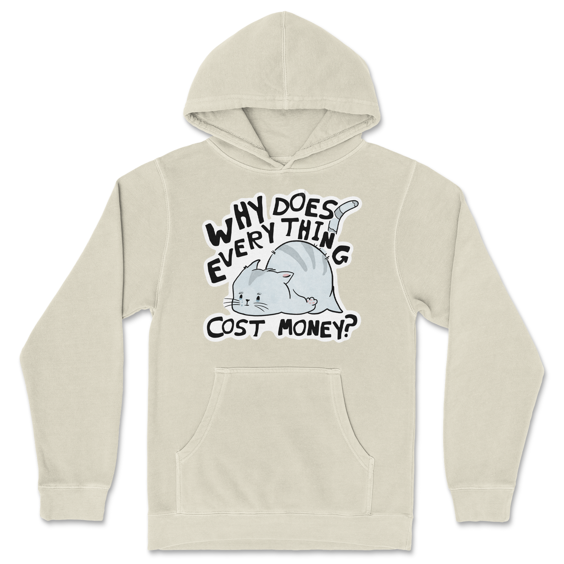 Independent Clothing Co. Hoodie Broke Cat in Ivory