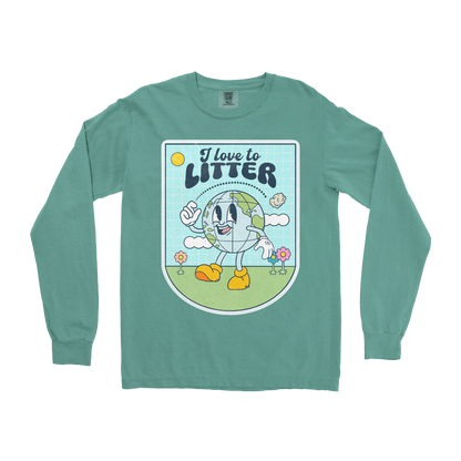 Comfort Colors Long Sleeve Earth Day in Light Green
