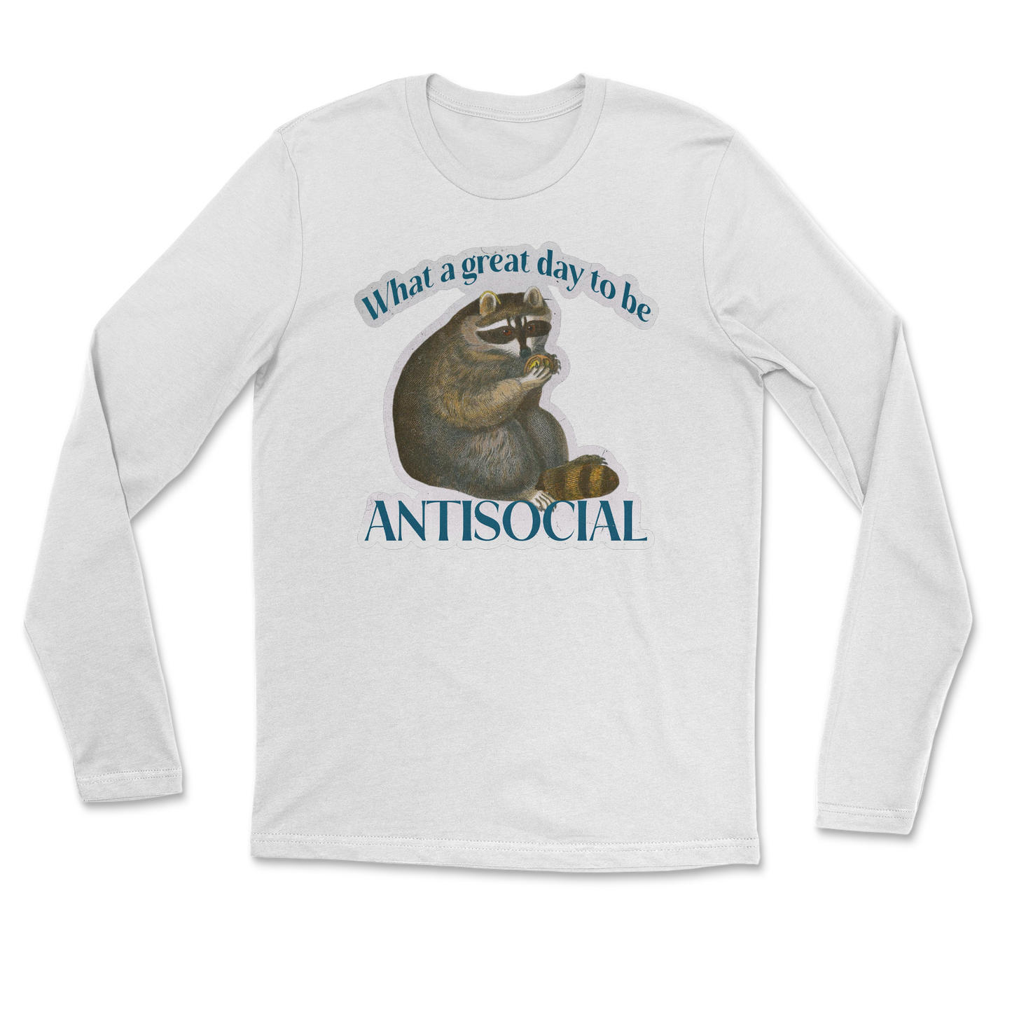 Heavy Blend Long Sleeve Antisocial in White