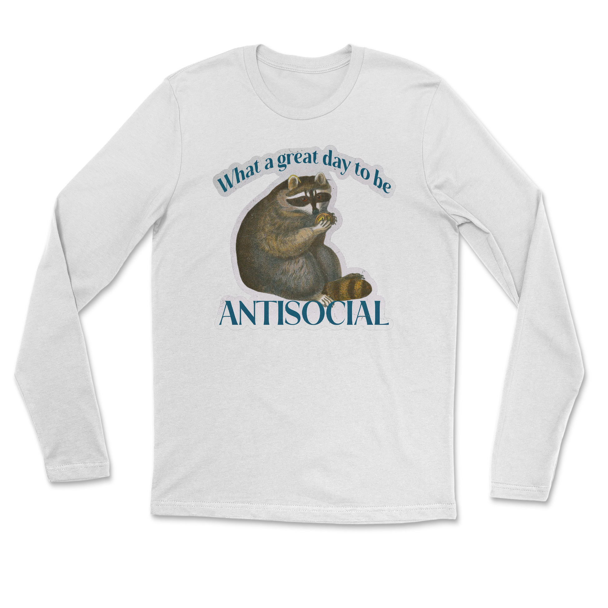 Heavy Blend Long Sleeve Antisocial in White