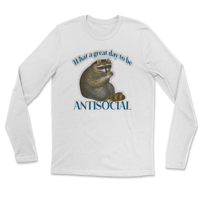 Heavy Blend Long Sleeve Antisocial in White