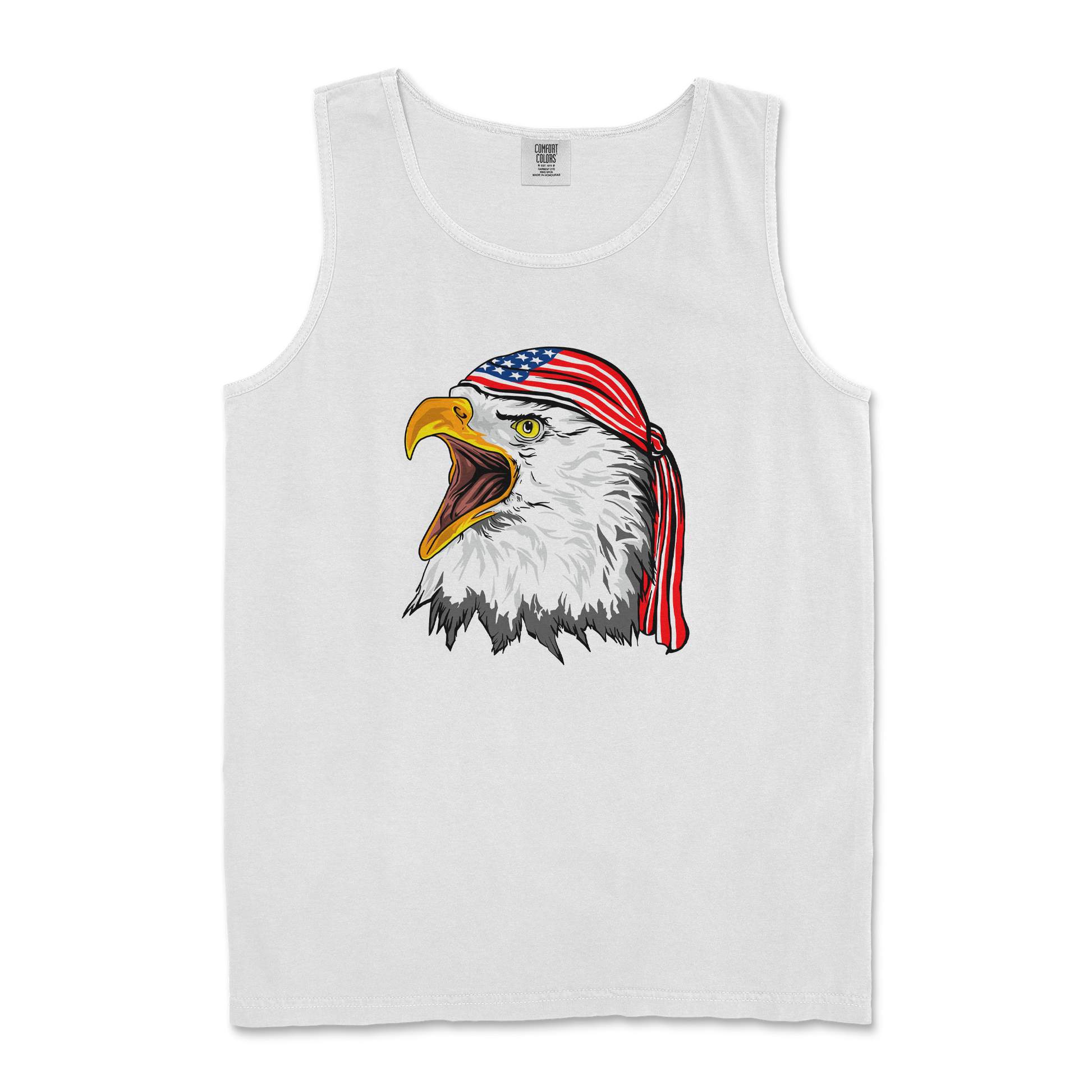 Comfort Colors Tank Top Freedom Eagle in White
