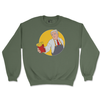 Gildan SoftStyle Crew Neck McTrump  in Military-Green