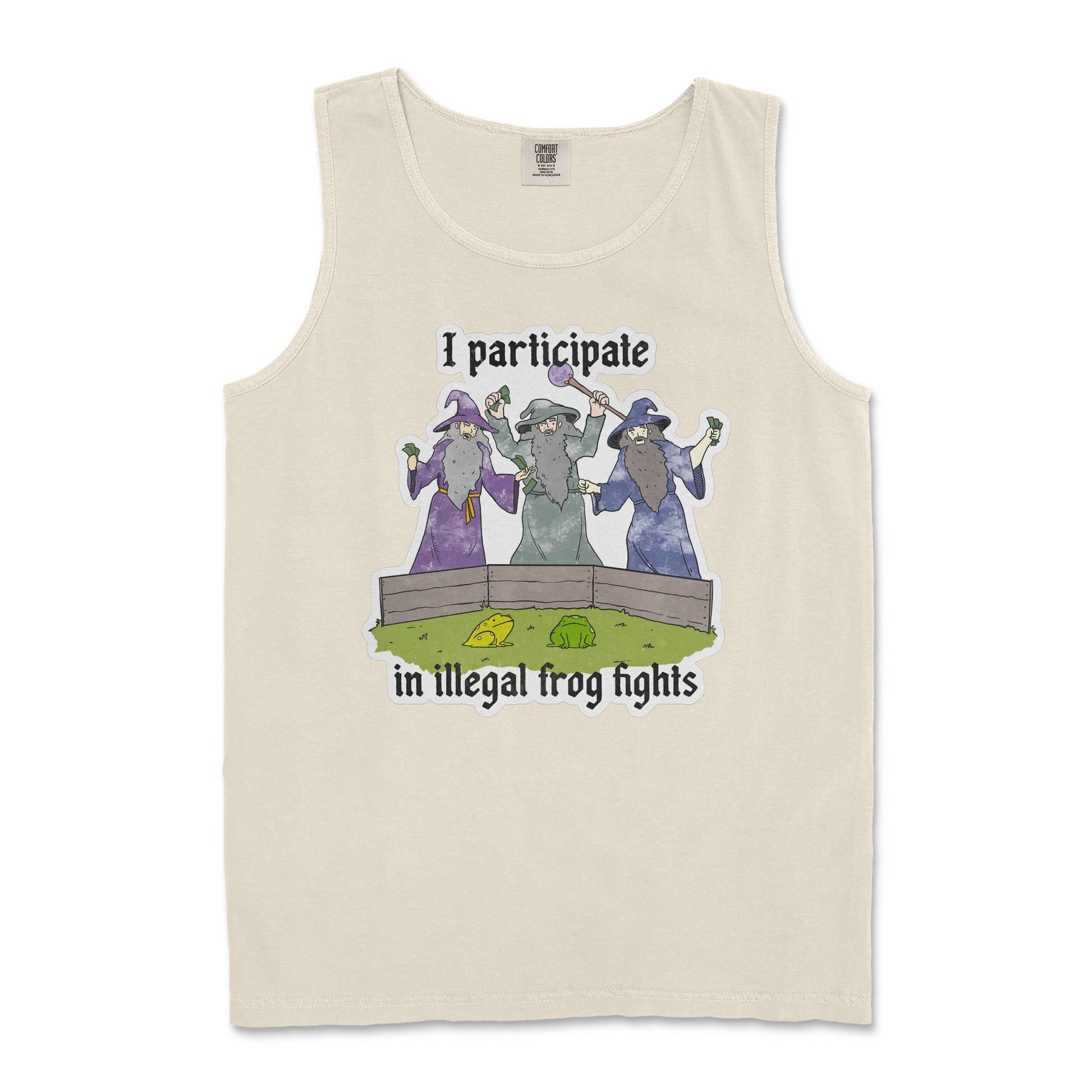 Comfort Colors Tank Top Wizard Activities  in Ivory