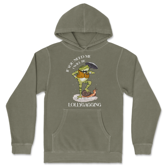 Independent Clothing Co. Hoodie Lollygagging  in Olive
