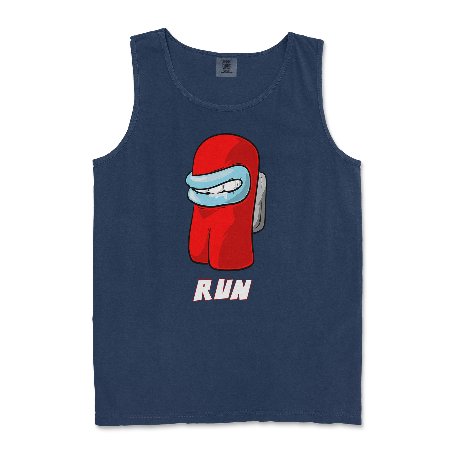 Comfort Colors Tank Top Sussy Man Child in TrueNavy