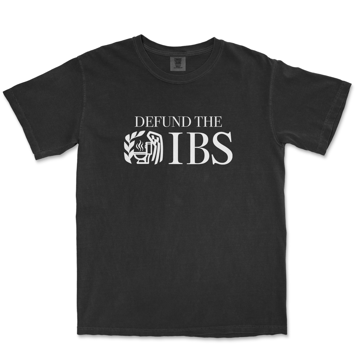 Comfort Colors T-Shirt Defund The IBS in Black